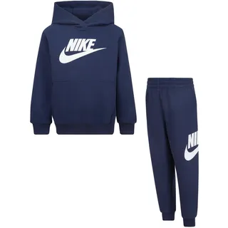 Nike Jogginganzug NIKE SPORTSWEAR "NKN CLUB FLEECE SET", Jungen, Gr. 86 (18), midnight navy, Sweatware, Obermaterial: 60% Baumwolle, 40% Polyester, Sportanzüge Jogginganzug, mit Kapuze, mit elastischem Bund und gerippten Bündchen