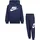 NIKE SPORTSWEAR NKN FLEECE SET Jungen Gr 86 18 midnight Sweatware Obermaterial 60 Baumwolle 40 Polyester Sportanzüge Kapuze elastischem Bund und gerippten Bündchen