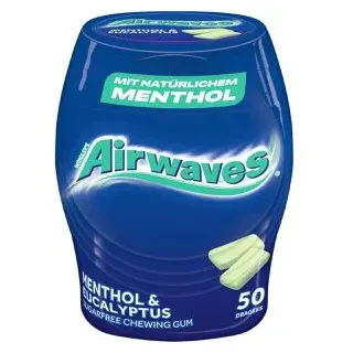 Airwaves Menthol & Eukalyptus Kaugummi 50 Dragees