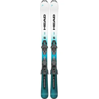 HEAD SUPERSHAPE TEAM EASY Ski Set 2025 inkl. JRS 7.5 GW CA BR 78 solid black/speed blue - 127