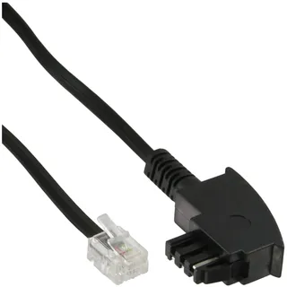 InLine InLine® TAE-F Kabel, 6polig/4adrig, für Import, TAE-F Stecker / RJ11 Stecker,10m
