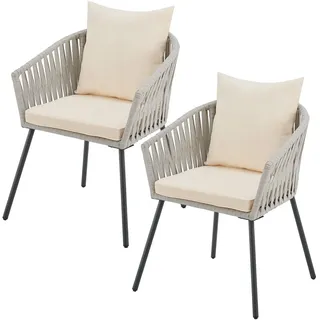 58 x 58 x 78 cm Hellgrau 2 St.