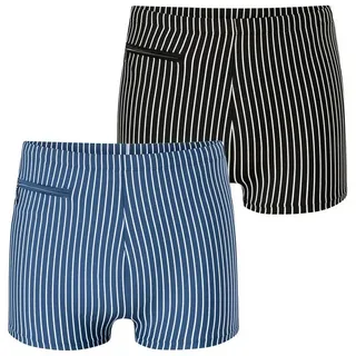 SCHIESSER Boxer-Badehose Ocean Swim Blau/Schwarz 8
