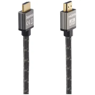 Hama HDMI-Kabel 2 m Stecker-Stecker Grau