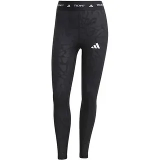 ADIDAS Damen Tight TECHFIT Printed 7/8, Größe S in Schwarz BLACK