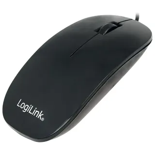 Logilink Maus Optisch schwarz flaches Design