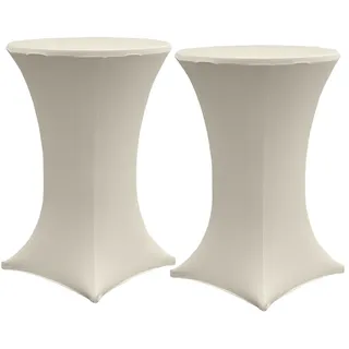 Trutzholm Stehtischhusse Beige Ø 60 cm 2er Set