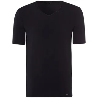 Hanro V-Shirt Natural Function in deep black / Shirt Kurzarm | Gr.: XXL