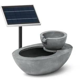 Tchibo - Solar-Gartenbrunnen - 50x30x25cm - grau - Polyresin / Acryl