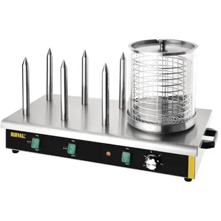 Buffalo Hotdoggerät mit 6 Heizstangen