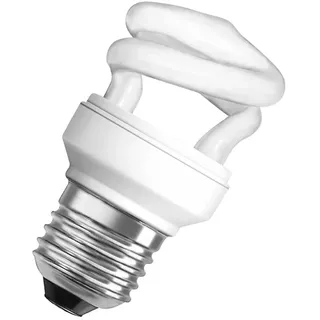 Osram 334602 Duluxstar MiniTwist 5 W/825, entspricht 25 Watt, Sockel E27 Energiesparlampen in Spiralform, warmweiß