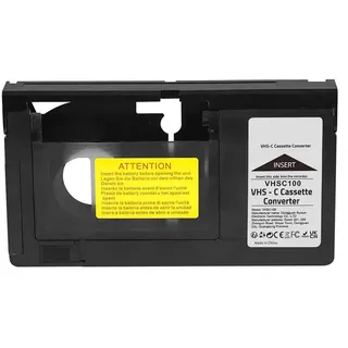 Laroal VHS-C-Kassettenadapter, VHS-Konverter, Videokonverter-Box-Adapter, VHS-Kassettenkonverter, Bandplayer für VHS auf VHSC, Nicht kompatibel mit 8 mm, Mini-DV, Hi8