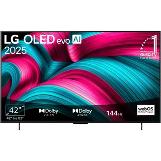 LG OLED42C5ELB 42" 4K OLED evo AI Smart TV C5