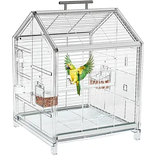 Bried cage AideeGrowth 20.5 inch Kleiner Vogelkäfig, Papageienkäfig, tragbarer Vogelträger, Reiseträger Käfig für zu Hause, Ausflug, Haustier Klinik, vorübergehende Platzierung
