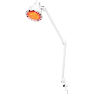 TESUGN Rotlichtlampe, 275W Infrarotlampe Wärmelampe, Rotlicht Lampe mit Ständer 180 ° Rotation, Temperatur einstellbar, Rotlichtlampe Wärmelampe für Linderung von Muskelschmerzen