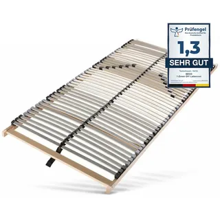Sleepneo Lattenrost 90x200, Ergonomischer 7 Zonen Lattenrost aus Buchenholz, 42 Latten, Hergestellt in Deutschland, Lattenrost Selbstmontage, Traglast 150kg
