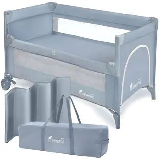 severnokids Kinderreisebett Close To Mommy faltbare Babytragetasche grau - Grau