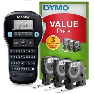 Dymo LabelManagerTM 160 ValuePack AZERTY Beschriftungsgerät Geeignet für Schriftband: D1 6 mm, 9 mm, 12 mm