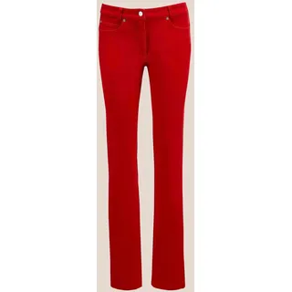 Madeleine Schmale Jeans im Five-Pocket-Style in rot | Gr.: 18