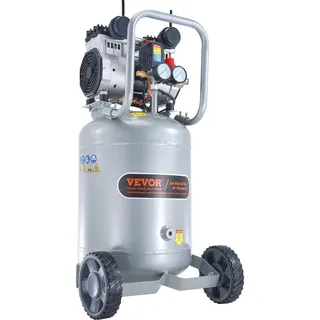 Vevor Luftkompressor 49L Flüsterkompressor 2HP Luftpumpe ölfrei 8bar Kompressor Einphasig Geräuschpegel ≤63dB Ideal zum Aufpumpen von Reifen Autoreparaturen Malerarbeiten Holzarbeiten