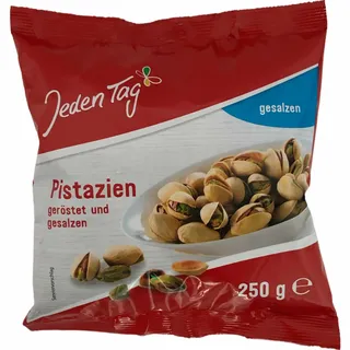 Jeden Tag Pistazien geröstet gesalzen 250g MHD 09.02.2024 Restposten Sonderpreis