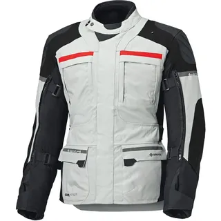 Held Carese 3 Textiljacke Hellgrau/Schwarz/Rot 3XL
