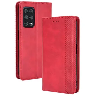 BellaCase Cubot X30 Hülle [Brieftasche] [Klammerfunktion] [Kartenfächer] [Magnetic Flip Cover] Kompatibel mit Cubot X30 Smartphone(Rot)