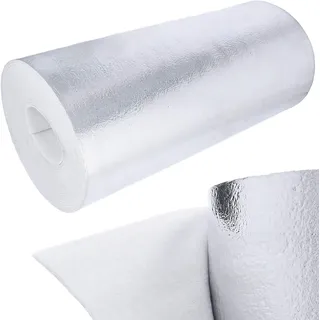 Hydroland Heizkörper Reflexionsfolie 10m x 0,48m x 3mm | Wandisolierung Reflexionsplatte Reflektionsfolie Isoliermatten Thermomatte Alufolie Heizung Isolierung Dämmung Isolierfolie Dämmfolie