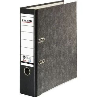Falken Ordner Recycling 8 cm DIN A4 schwarz marmoriert