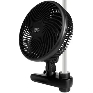 grow expert Grow Clip-Ventilator EC-Motor, 10 Geschwindigkeitsstufen, 250 cm Kabel, Umluftventilator leise für Zelt, 20cm Durchmesser, 10W, 560 m3/h Luftstrom, 32 dBA - Perfekt für Growboxen