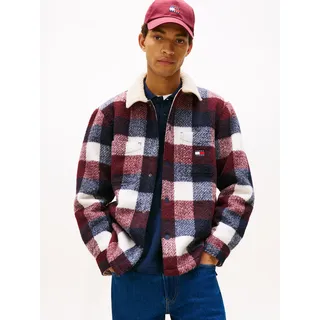 Tommy Hilfiger Tommy Jeans TJM Check TEDDY Overshirt EXT - M - M