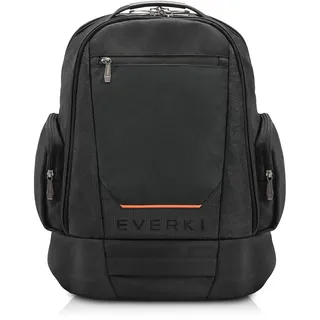 Everki ContemPRO 117 Laptop-Rucksack bis 18,4 Zoll mit wasserabweisender Regenhülle, geräumiger Reise- & Gaming-Rucksack – Schwarz