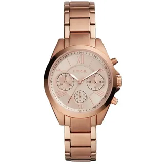 Fossil Outlet Damen-Armbanduhr, Rotgold, BQ3036, Roségoldfarben, Klassisch
