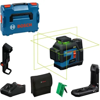 Bosch Linienlaser GLL 12V-100-33 CG mit 1 x Akku GBA 12V 2.0Ah in L-BOXX