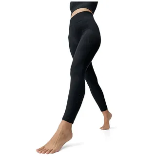 Born Living Yoga Skinny Fit Leggings mit breitem elastischem Bund Modell India Black, XS
