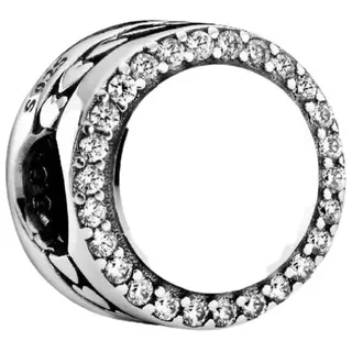 Pandora Gravierbarer Funkelnder Knopf Charm Silber 798747C01