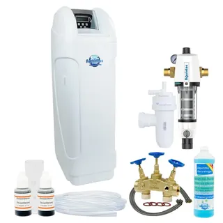 Aquintos Wasseraufbereitung Kalkfilter Aquintos MKC60 TOP-Line Wasserenthärtungsanlagen Wasserentkalkungsanla, Zubehör für Entkalkungsanlage, Für Haushalte von bis zu 6 Personen