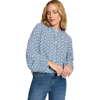 Zero Bluse mit grafischem Print Blau 38