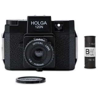 Holga 120N Set black inklusive B+W Film Rollfilmkamera