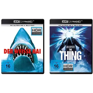 Der weiße Hai (4K Ultra-HD) (+ Blu-ray 2D) & John Carpenter's THE THING (4K Ultra-HD) (+ Blu-ray 2D)