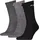 Sport 3er Pack grau 39-42