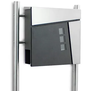 BITUXX MS-18441 Anthrazit inkl. Zeitungsfach