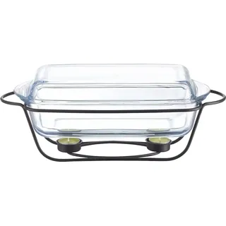 Ambition Speisewärmer mit Glaseinsatz Saule 3,9 L Ambition | Schwarz/Transparent