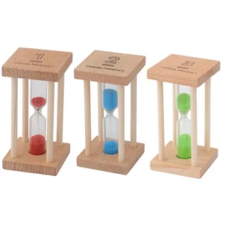 Weiye Sanduhr – Sanduhr 1 + 2 + 3 Minuten Timer Uhr – 1 + 3 + 5 Sandglas