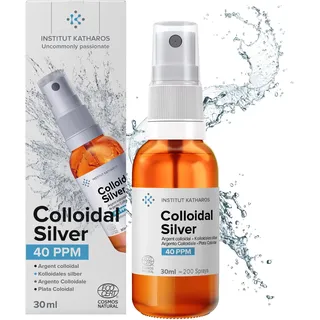 Kolloidales Silber 30ml Minispray 40 PPM | 100% natürlich | konzentriert, rein, effizient | Ecocert zertifiziert | laut „Top Santé“ das beste natürliche Pflegeprodukt 2021 | Institut Katharos