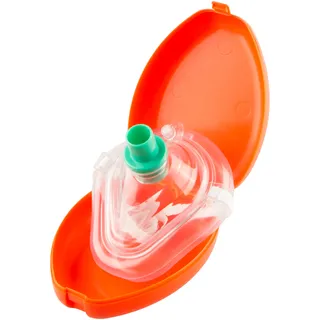 Sanismart Taschenbeatmungsmaske CPR Set Orange Pocketmaske