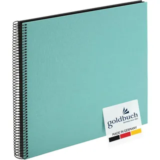 Goldbuch Bella Vista 35x30 cm, 40 schwarze Seiten, aqua, Spiralalbum