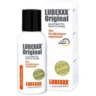 LUBEXXX Original Gleitmittel 50ml. Sehr ergiebig, nicht klebrig, langanhaltende Gleitfähigkeit, Hautverträglichkeit Test Sehr Gut 03/2024, wasserlöslich, gefühlsecht, Qualitätsprodukt Made in Germany