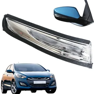 HHAWYY Links Rechts Außenspiegel Blinker für Hyundai i30 2009-2017, Blinkerersatz, Inkl. Glühlampengläser, 876142L600 87623A5000,left-2013-2017