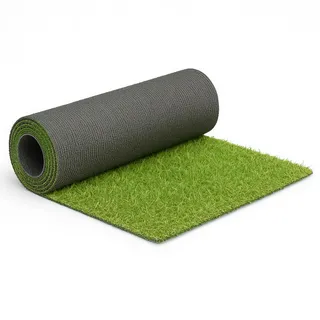 Internethandel Pfordt Arabella Kunstrasen Hochflor Outdoor, 20 mm Florhöhe, Grün, Muster 6 x 10 cm, Rasenteppich UV-beständig, aus Polyethylen & Polypropylen